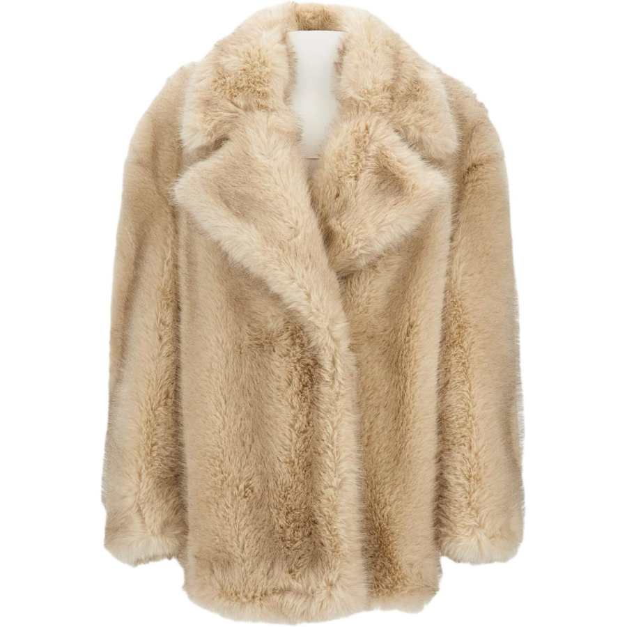 SportMax Furs Women's Khaki Lapel Moderate