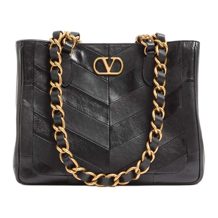 Valentino Garavani Matte Sheepskin Shoulder Bag Small Women's Black
