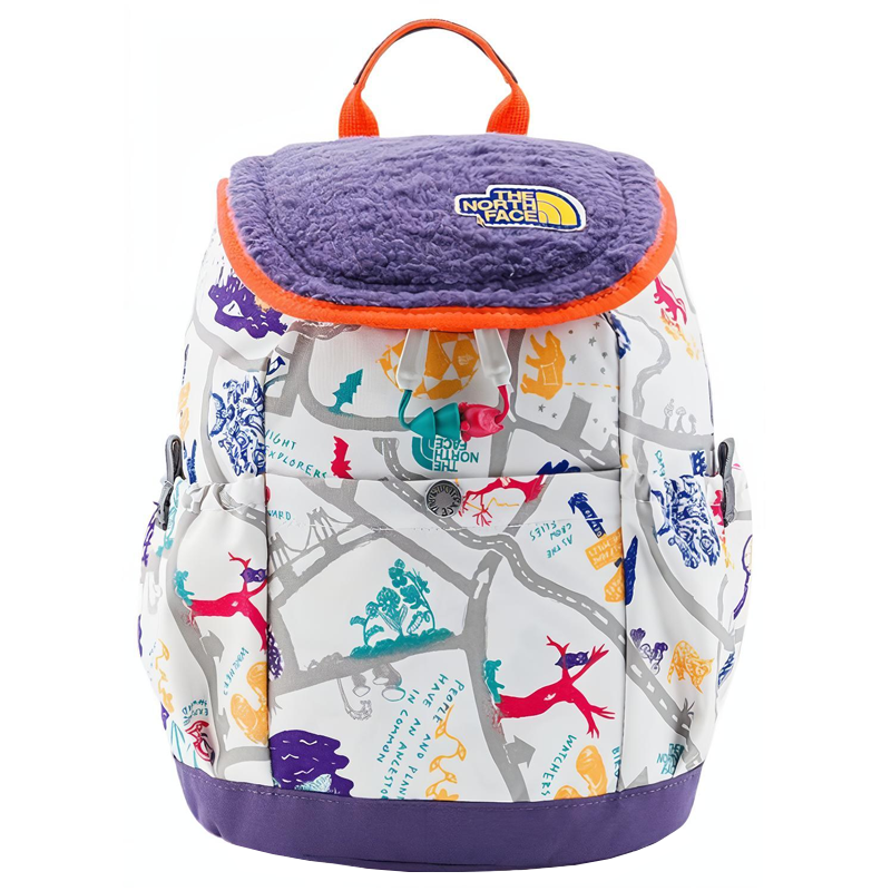 THE NORTH FACE 10L Backpack Outdoor Bag Polyester Dark Azure Purple Kids'