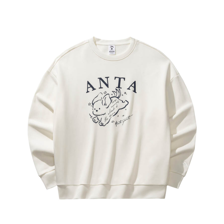 Anta Sweatshirt Women's Ivory White