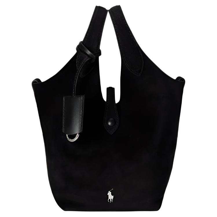 Polo Ralph Lauren Polo Play Nubuck Handbag Small Women's Black