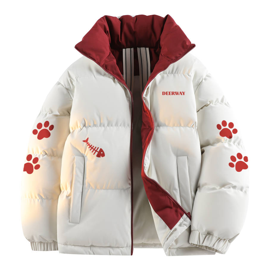 DEERWAY DEERWAY Puffer Jackets Unisex Stand Collar Thickened Padded Puffer Jacket