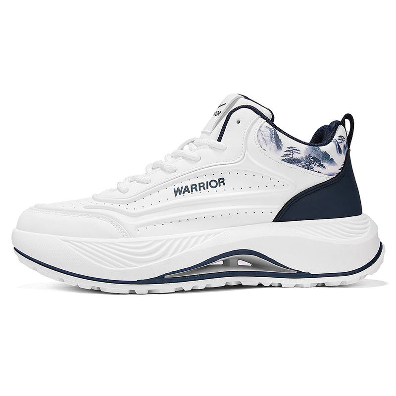 Warrior Cushioning Abrasion Resistant Lightweight Height Increasing High top Running Shoes Men's