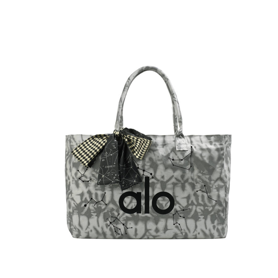 Alo Yoga Cotton Handbag Large Women's Gray