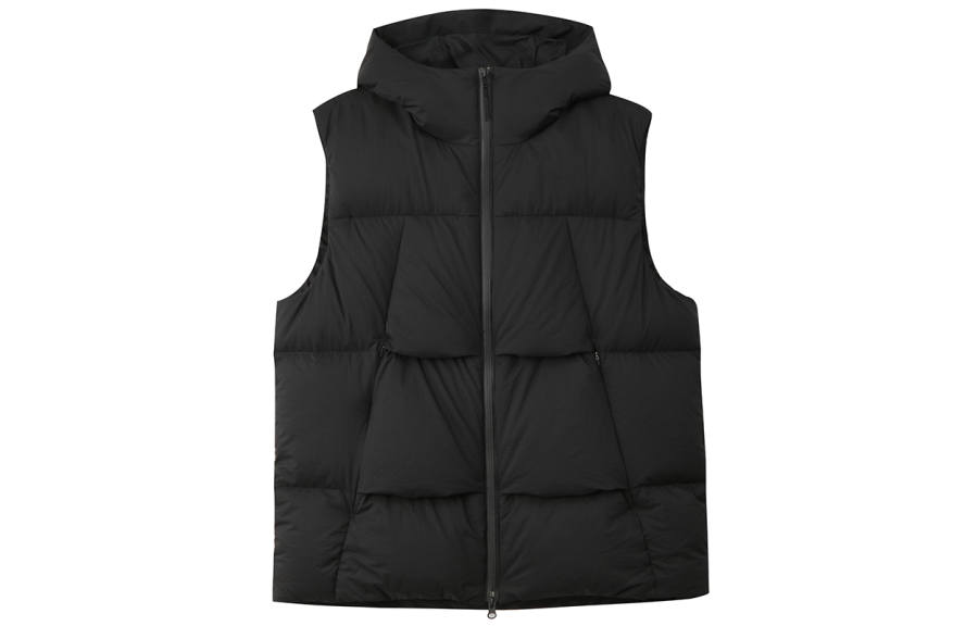 NAUTICA Vests Men's Black 0TB Hooded Non Detachable Moderate Other