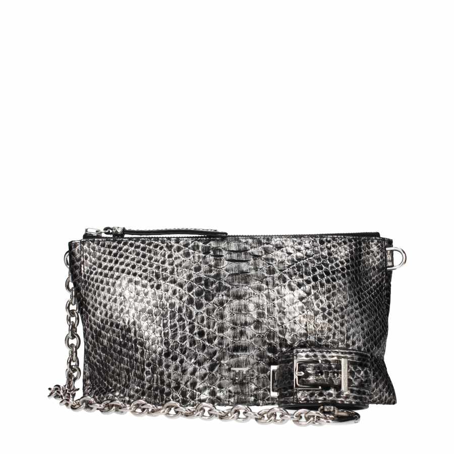 TOM FORD Leather Handbag Women's Gray