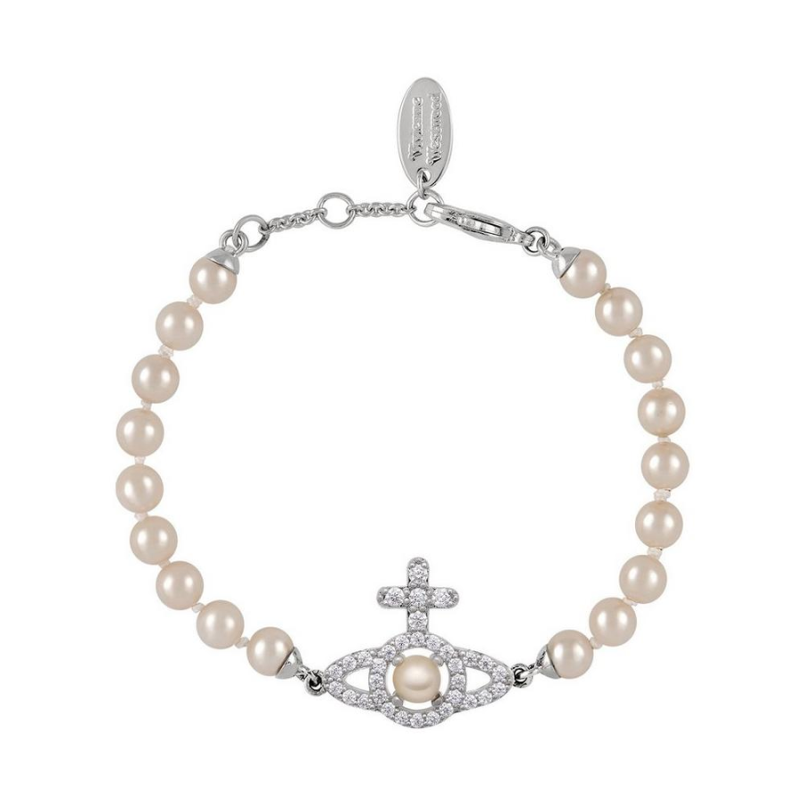 Vivienne Westwood Faux Pearl Bracelet Women's Silver White