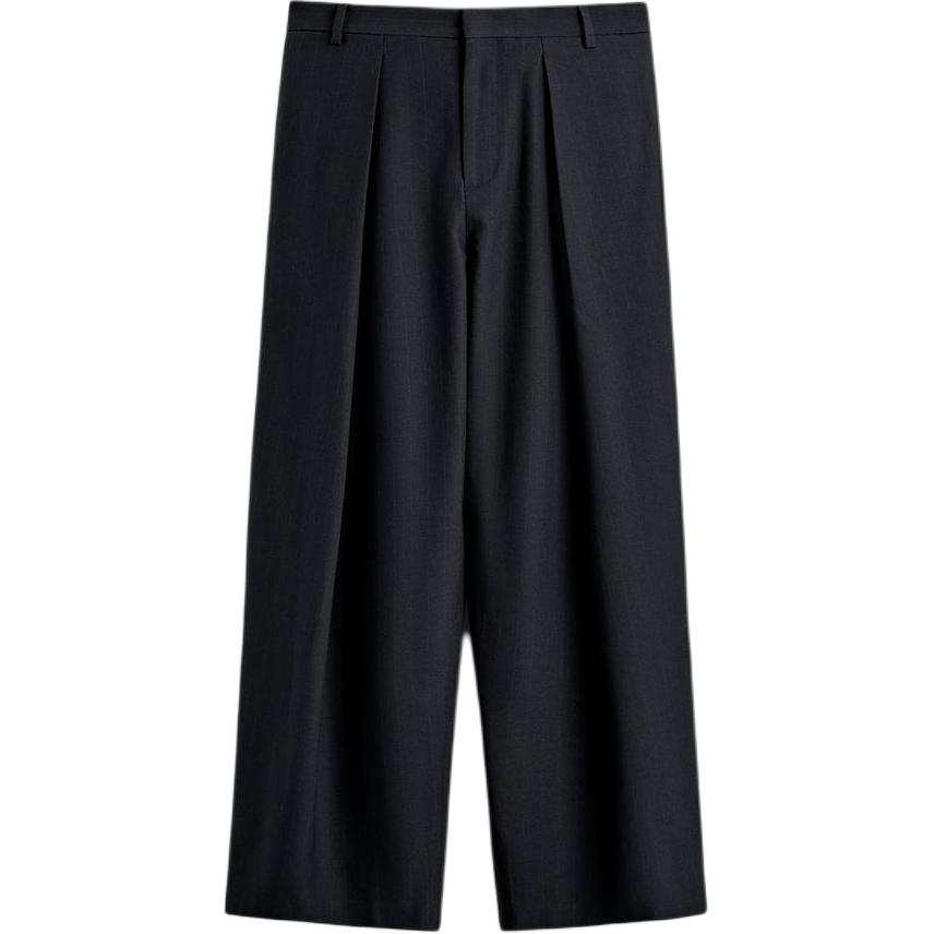 ZARA Casual Pants Men's Sea Blue Moderate Straight Fit Pants