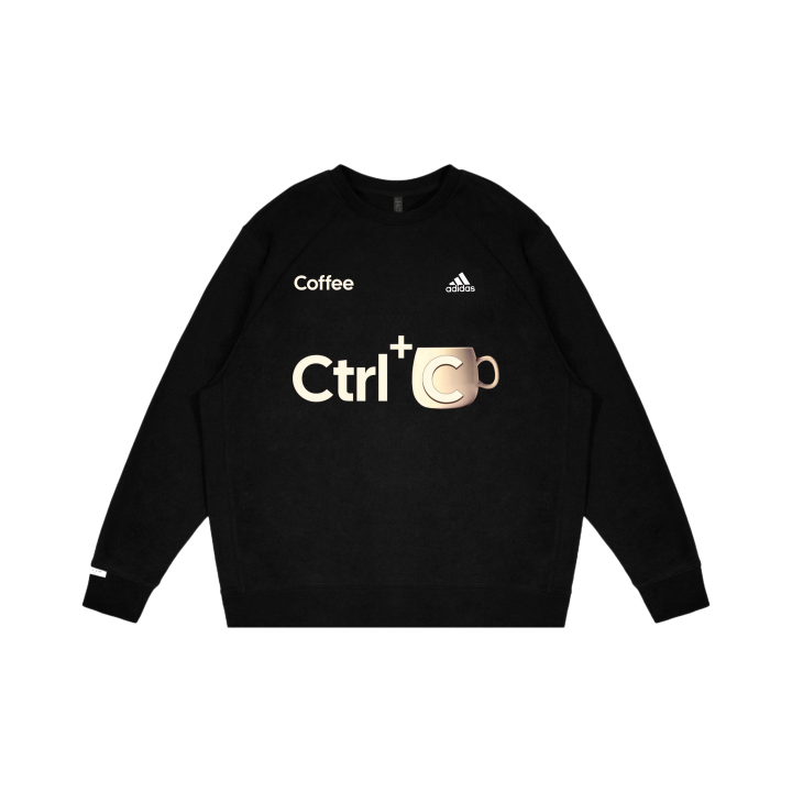 Adidas Adidas LABEL Sweatshirts Unisex Black Crew Neck Moderate Regular