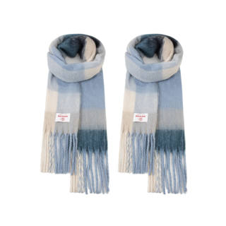 BAIJUAN Acrylic Knit Scarves Unisex