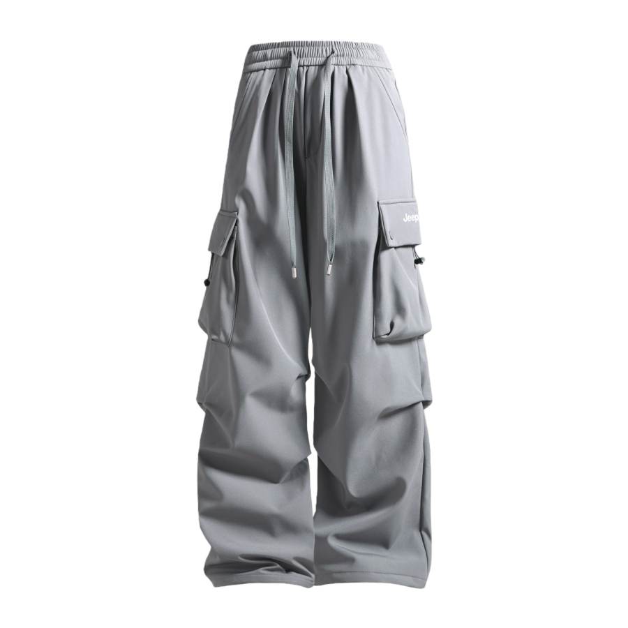 Jeep Casual Pants Unisex Thickened And Fleece Lined Cargo Pants