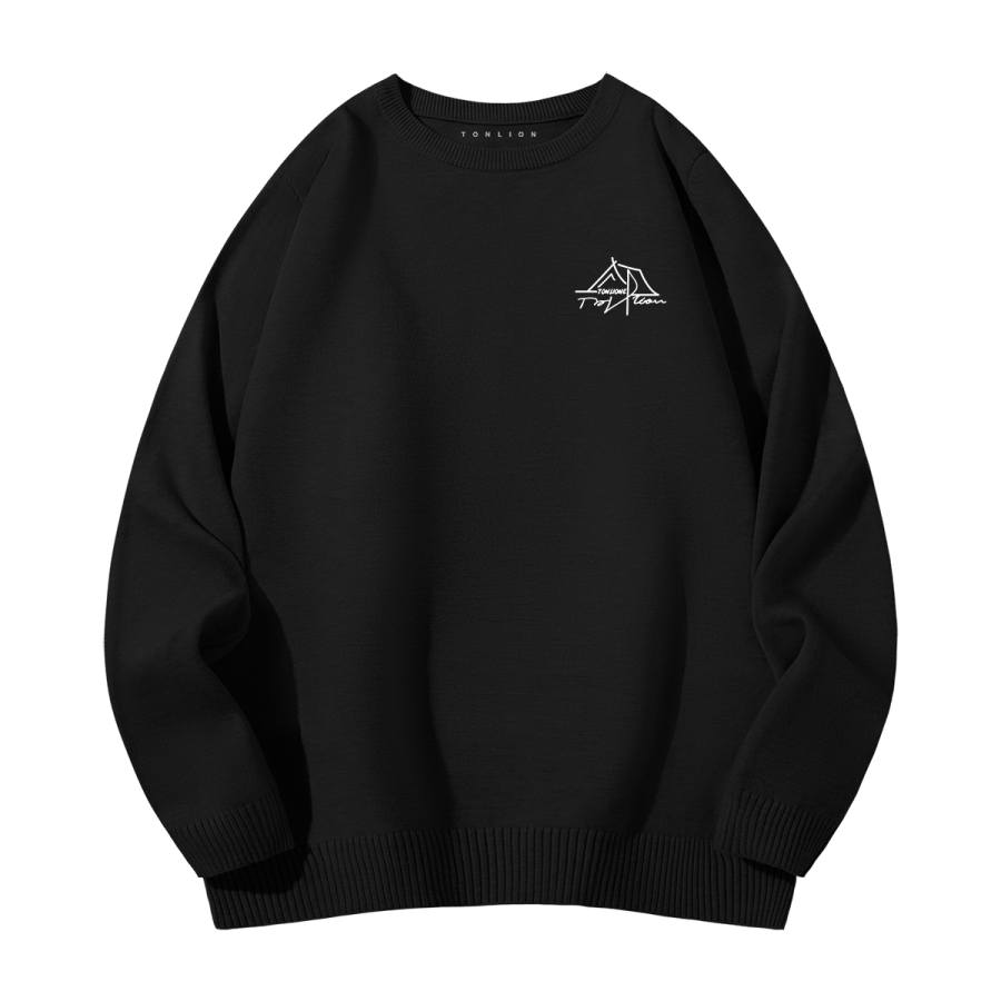 Tonlion Sweaters Unisex Crew Neck Moderate Other