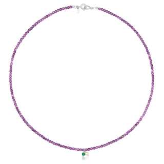 TOUS TAOSIXIONG CAMILLE Amethyst Necklaces Women's Purple