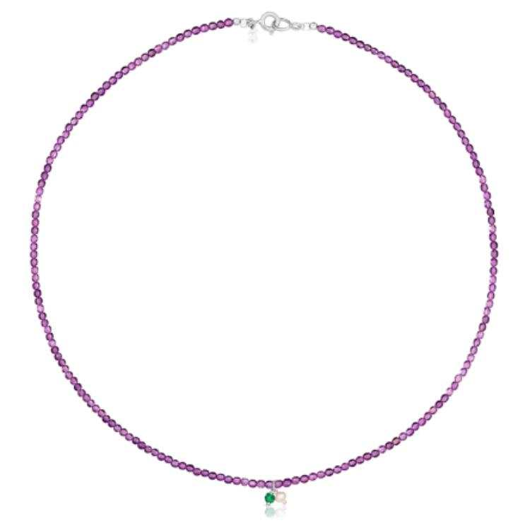 TOUS TAOSIXIONG CAMILLE Amethyst Necklaces Women's Purple