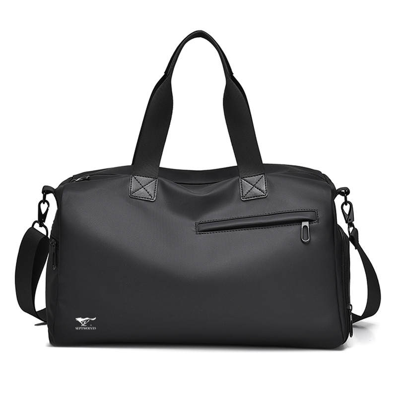 SEPTWOLVES SEPTWOLVES Fabric Travel Bag Men's Black