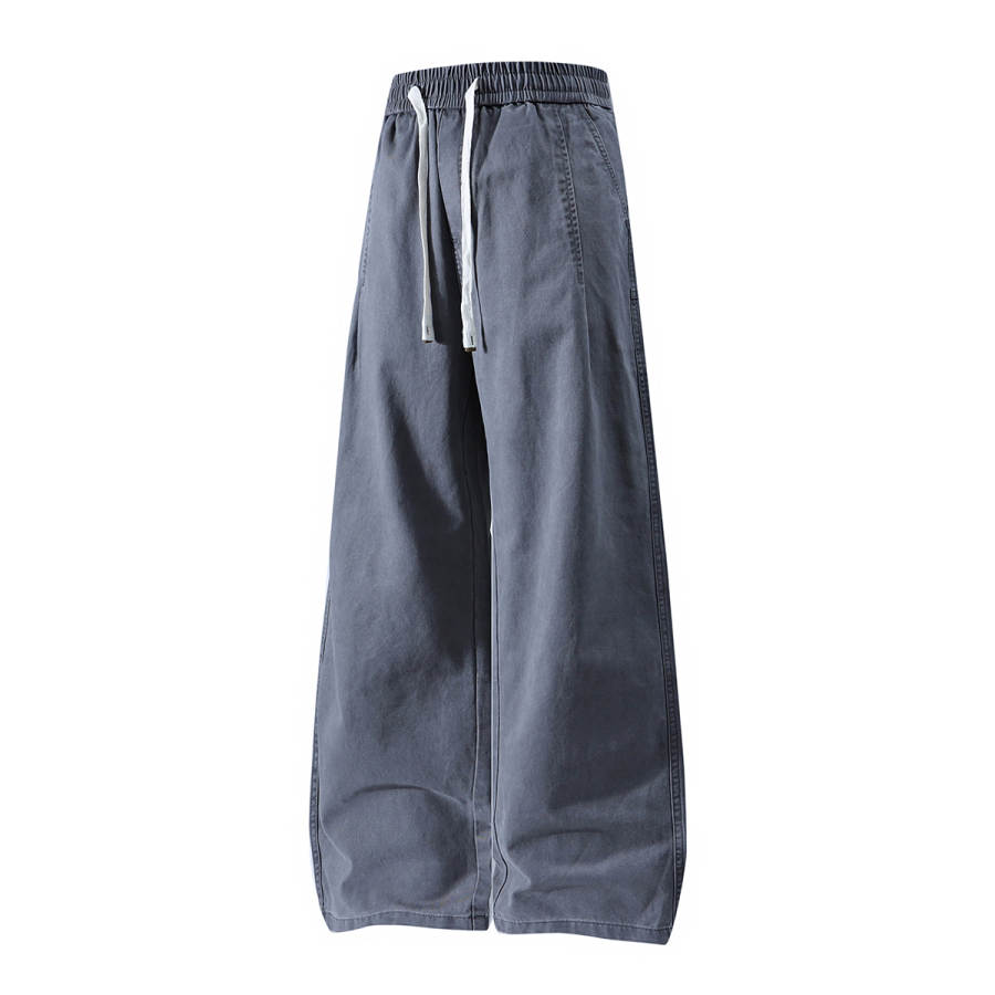 Tonlion Casual Pants Unisex Moderate Straight Fit Pants