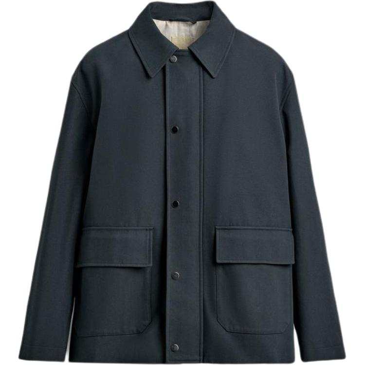 ZARA ZARA Coats Men's Blue Moderate