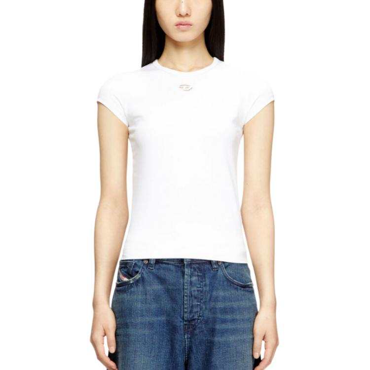 Diesel T-Angie logo-embroidery T-shirt