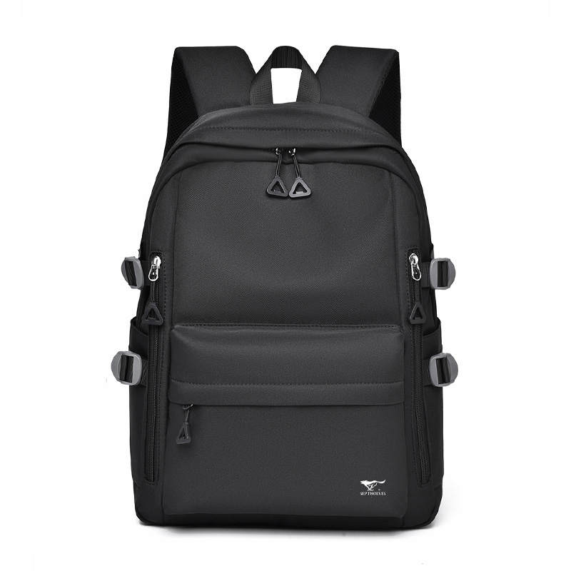 SEPTWOLVES SEPTWOLVES Polyester, Fabric Backpack Men's Black