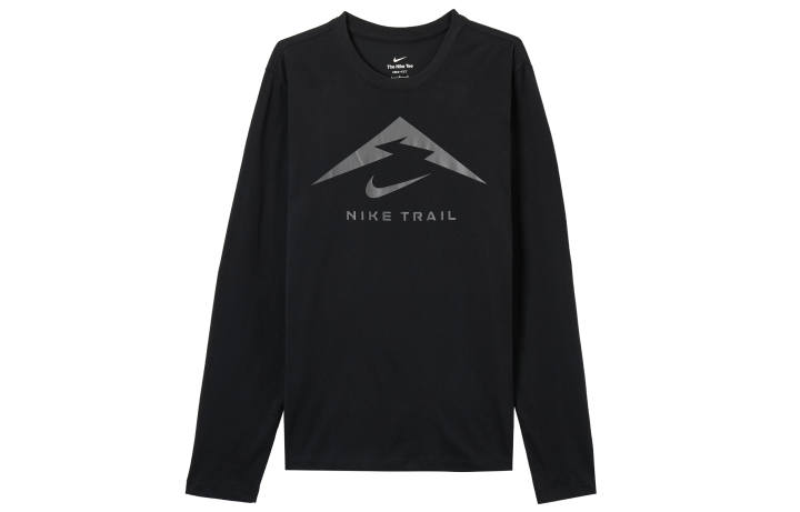 Nike Nike T Shirts Men's Black Crew Neck Moderate Straight Fit
