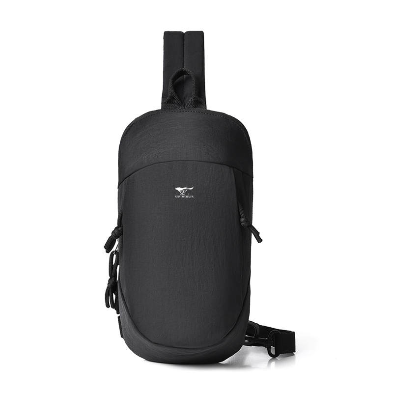 SEPTWOLVES SEPTWOLVES Fabric Sling Bag Regular Unisex Black