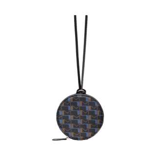 Moynat Calfskin With Canvas Coin Purse Regular Men's Blue/Black