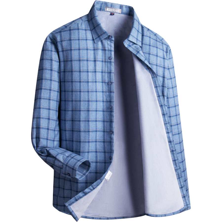Hodo Shirts Men's Pointed Collar Thickened And Fleece Lined Other