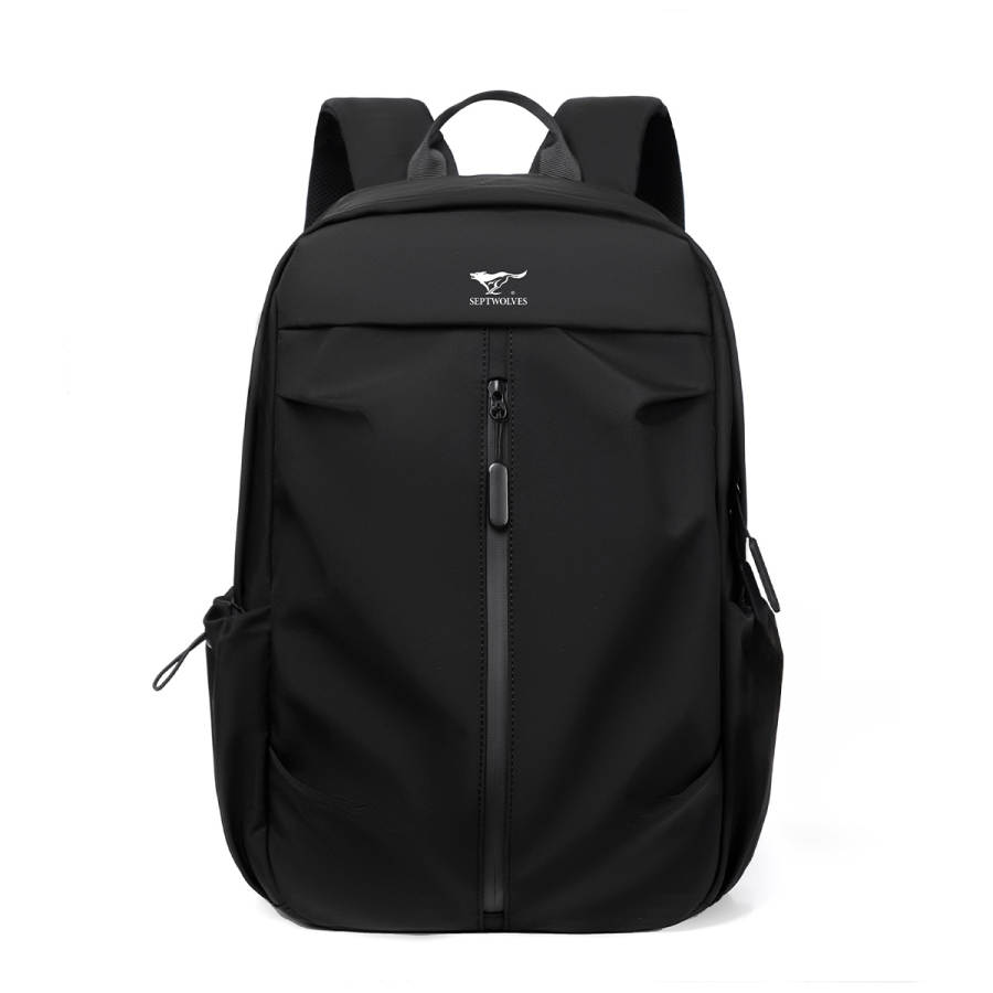 SEPTWOLVES SEPTWOLVES Fabric Backpack Regular Men's Black/Gray