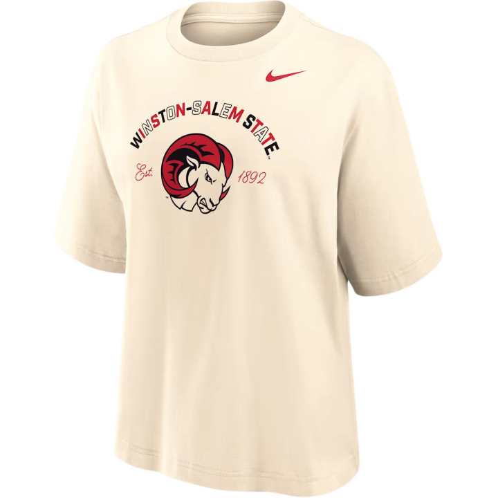 Nike Nike College (Winston-Salem State University) Women's Boxy Cotton T-Shirt