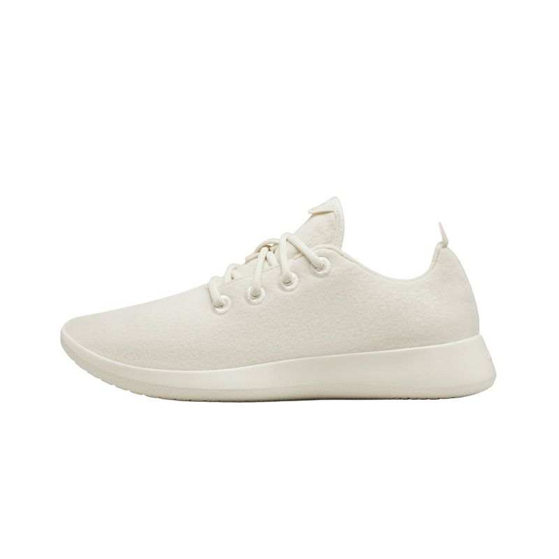 Allbirds Wool Runner Cushioning Low top Casual Running Shoes Women's Natural White
