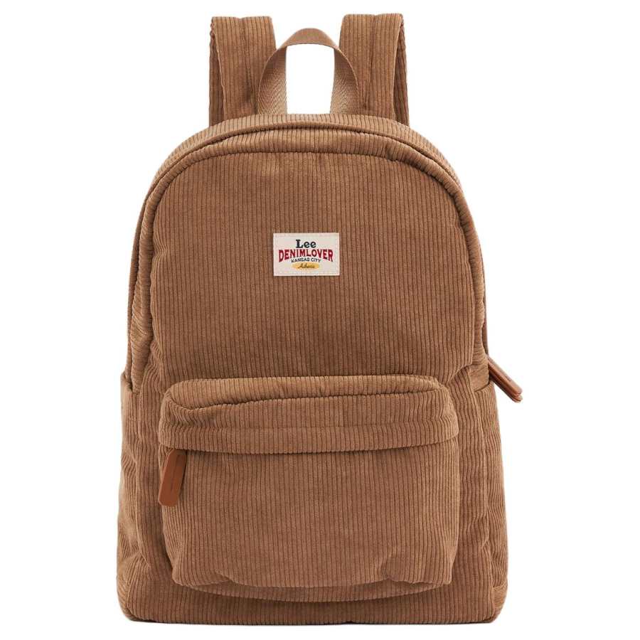 Lee Lee Fabric Backpack Unisex Brown