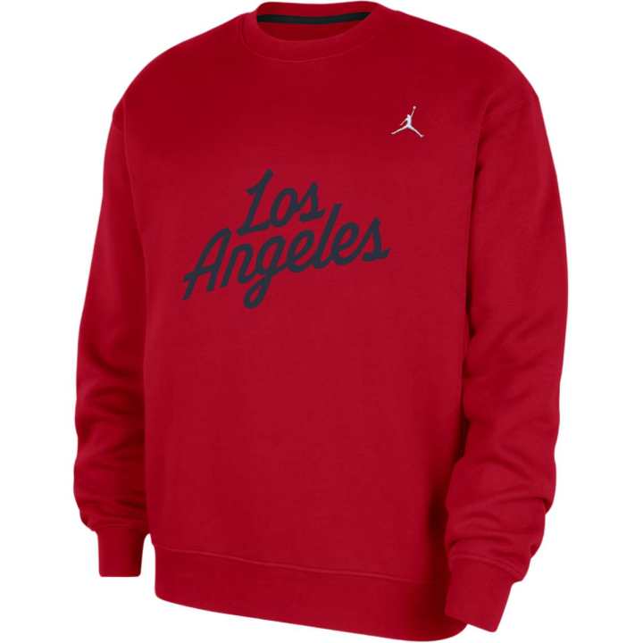 Jordan Jordan La Clippers Statement Essentials Men's Jordan Nba Fleece Crew-Neck Sweatshirt