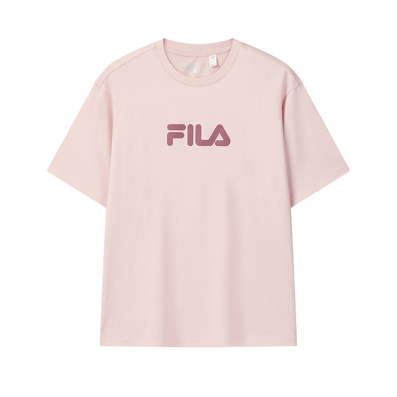 FILA T Shirt Unisex Orange Gray Pink