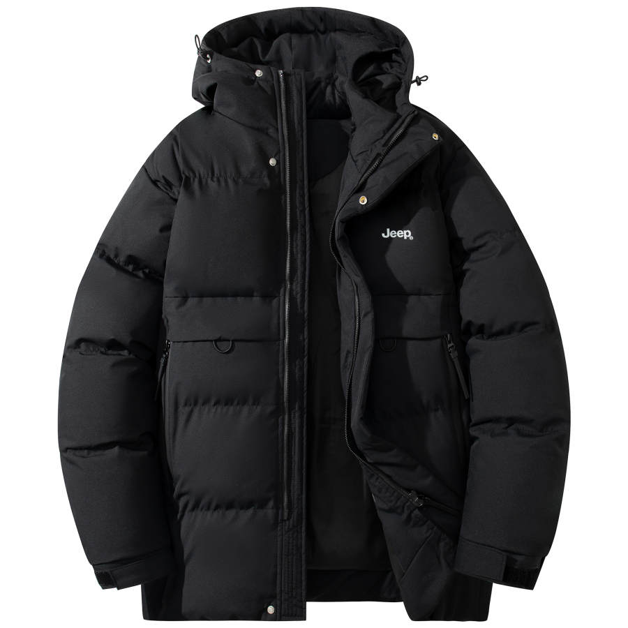 Jeep Jeep Puffer Jackets Unisex Hooded Thickened