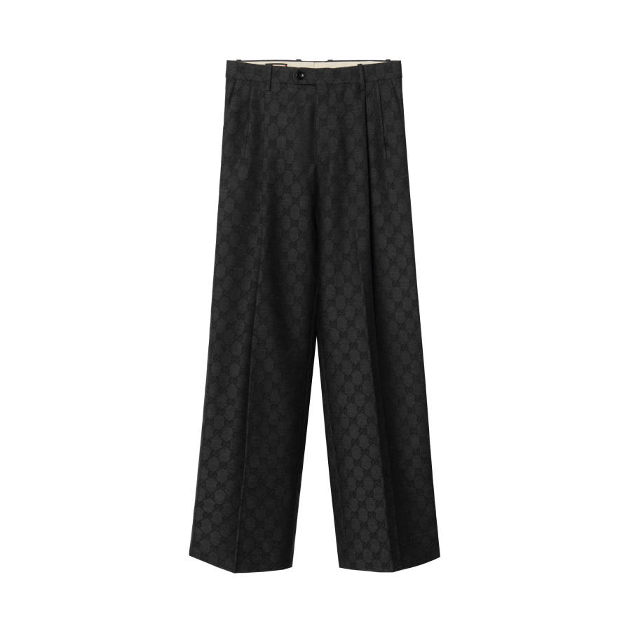 GUCCI 【Previous Season】GG wool palazzo trousers