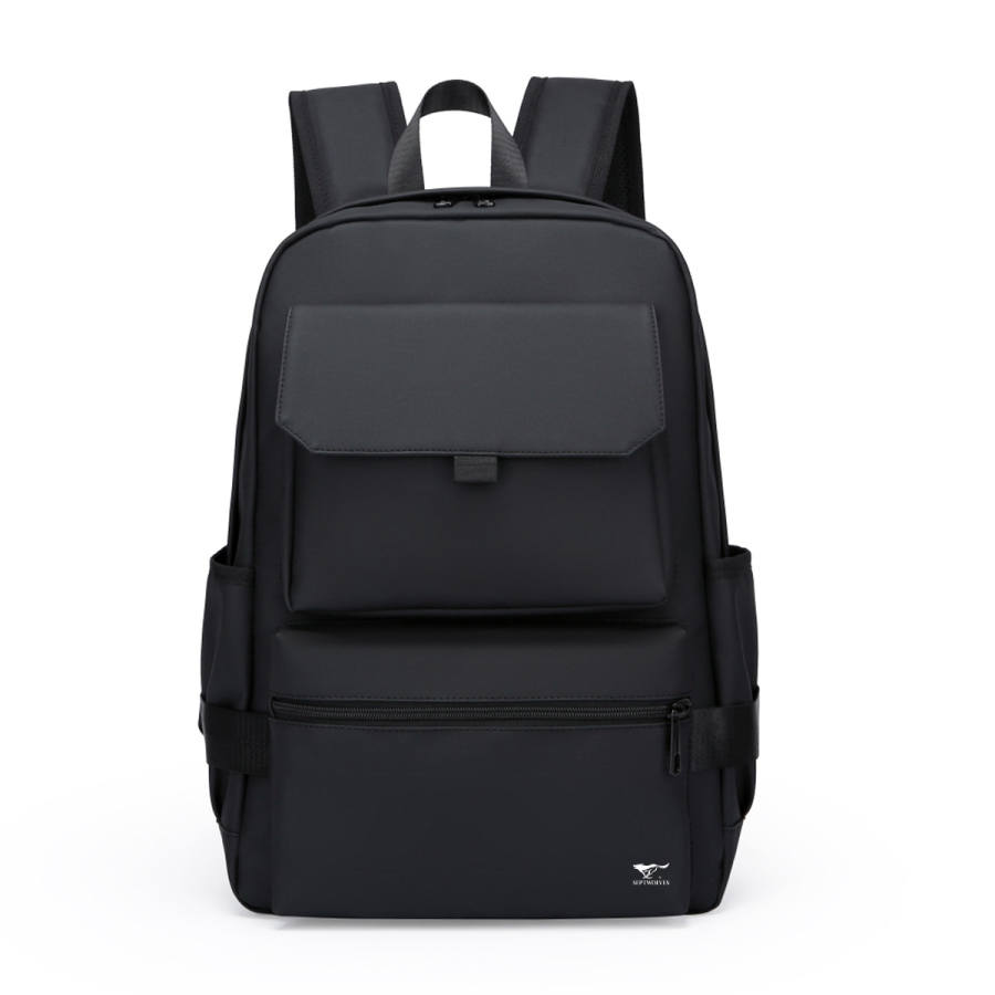 SEPTWOLVES SEPTWOLVES Synthetic Leather Backpack Men's Black