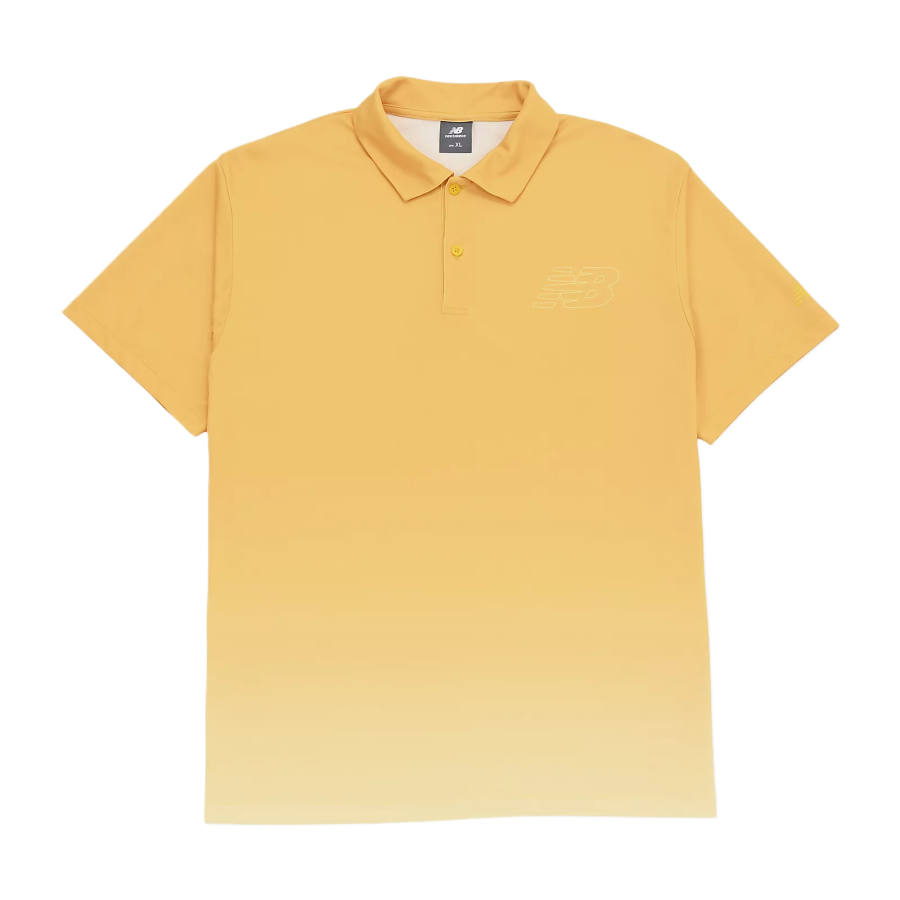 New Balance New Balance Polo Shirts Men's Yellow Polo Collar Moderate