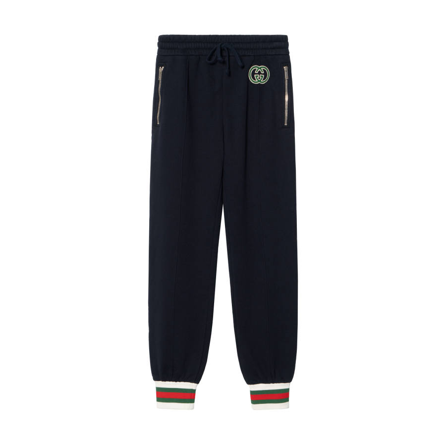 GUCCI SS23 Knitted Sweatpants Women's Black