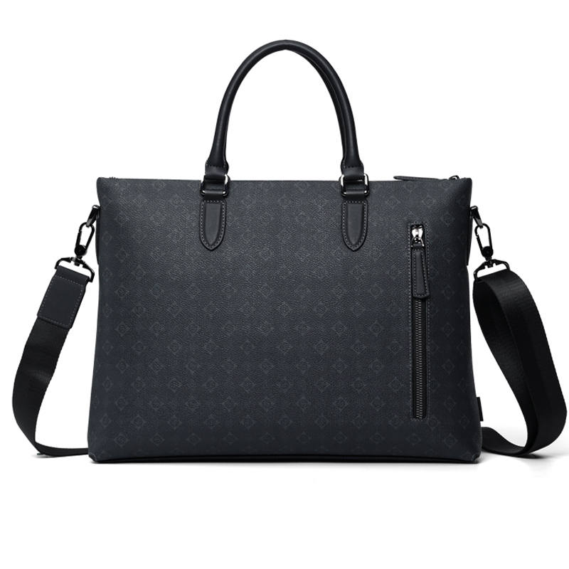SEPTWOLVES SEPTWOLVES Artificial Leather Laptop Bag Regular Men's Black