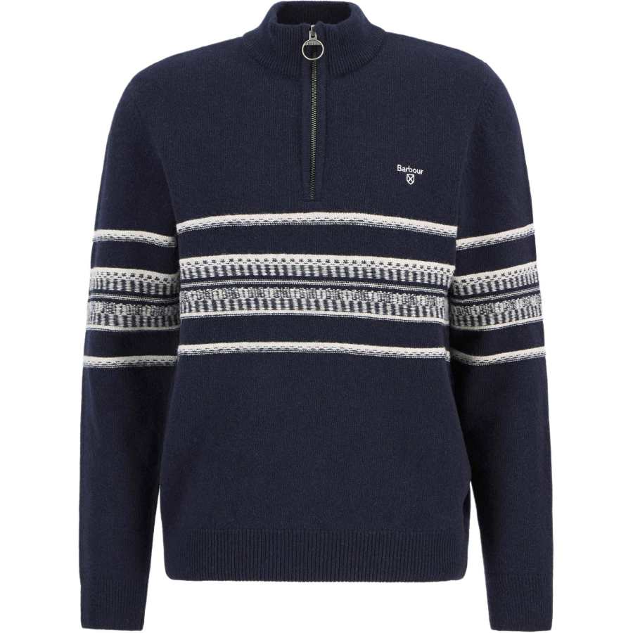 BARBOUR Barbour Kepwick striped half-zip sweater