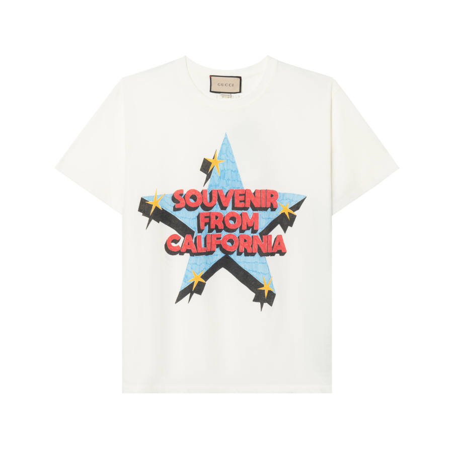 GUCCI 【Previous Season】slogan star print T-shirt