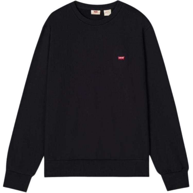 Levis Levis Sweatshirts Men's Black Crew Neck Moderate Regular