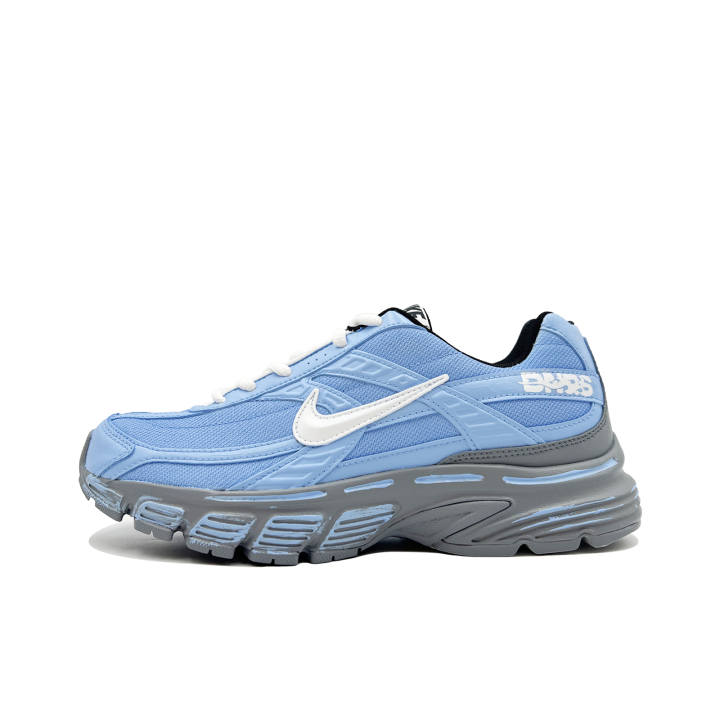 Nike Nike Initiator Textile, Leather Cushioning Abrasion Resistant Low top Casual Running Shoes Unisex White Blue