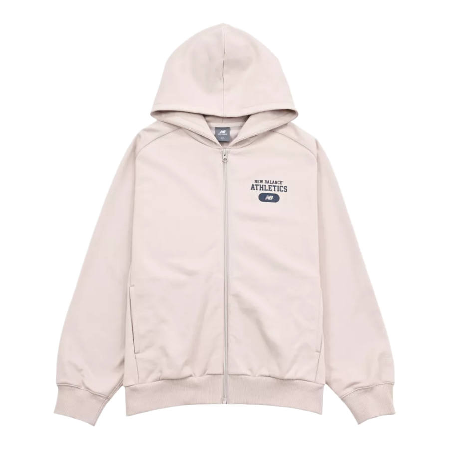 New Balance New Balance Sweatshirts Women's Ecru Hooded Moderate Regular
