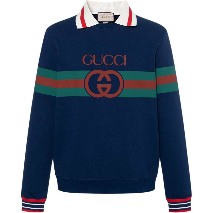 GUCCI SS23 Sweatshirt Men's Marine Blue