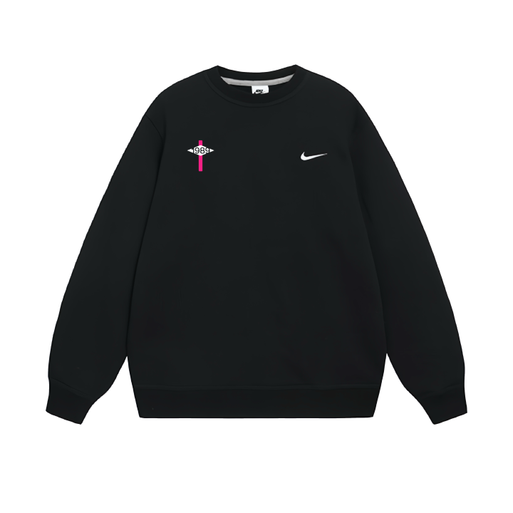 Nike Nike Sweatshirts Unisex Black Crew Neck Moderate Regular