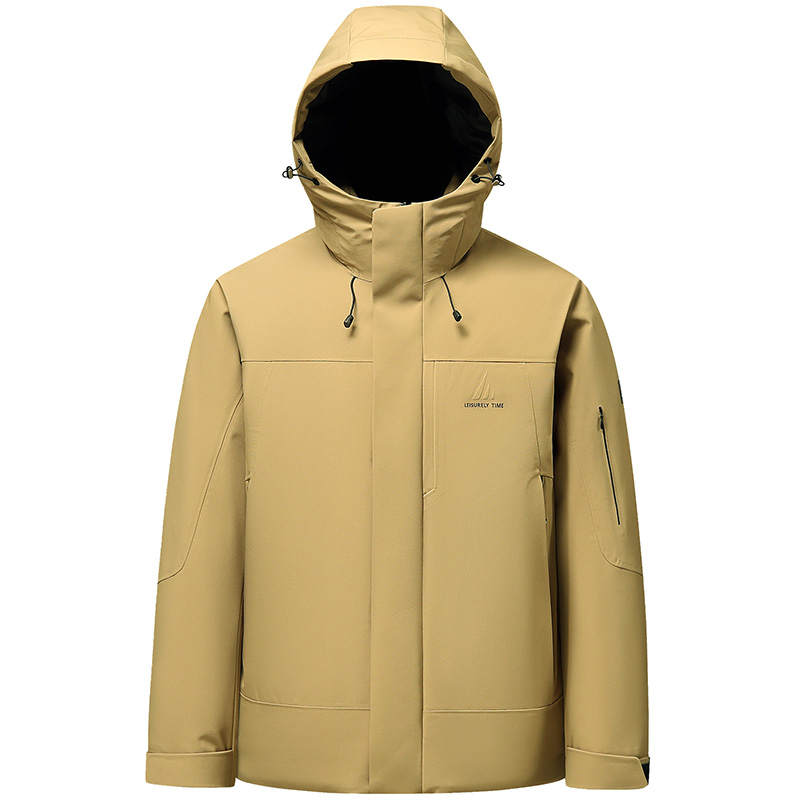 YALU Down Jackets Men's Hooded Moderate