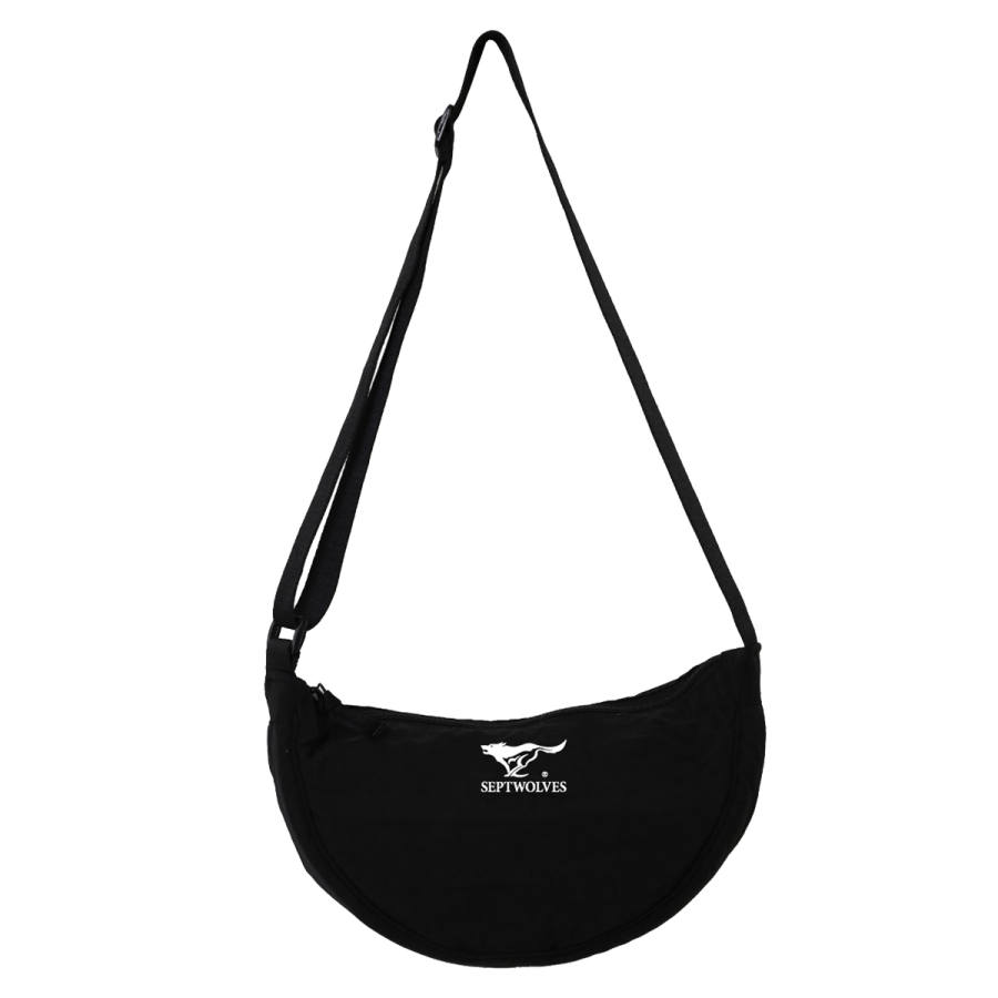 SEPTWOLVES SEPTWOLVES Fabric Shoulder Bag Unisex Black