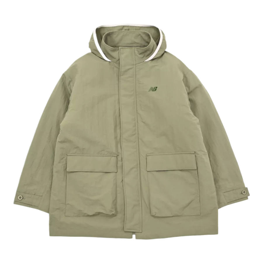 New Balance New Balance Jackets Men's Dark Olive Green Hooded Moderate Other