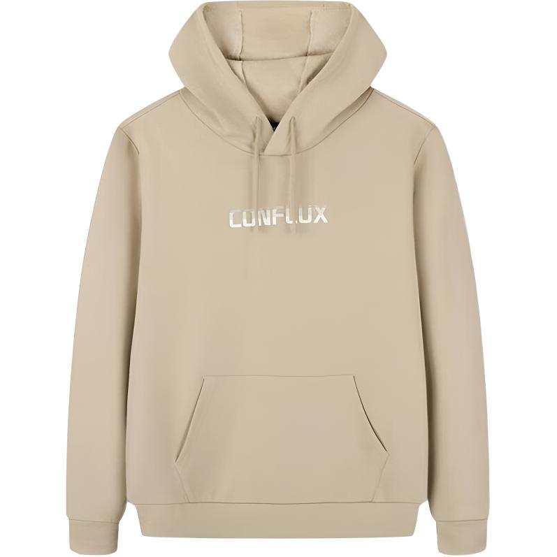 361° 361° Hooded Pullover With Letter Fleece Lining Sweatshirt Men's